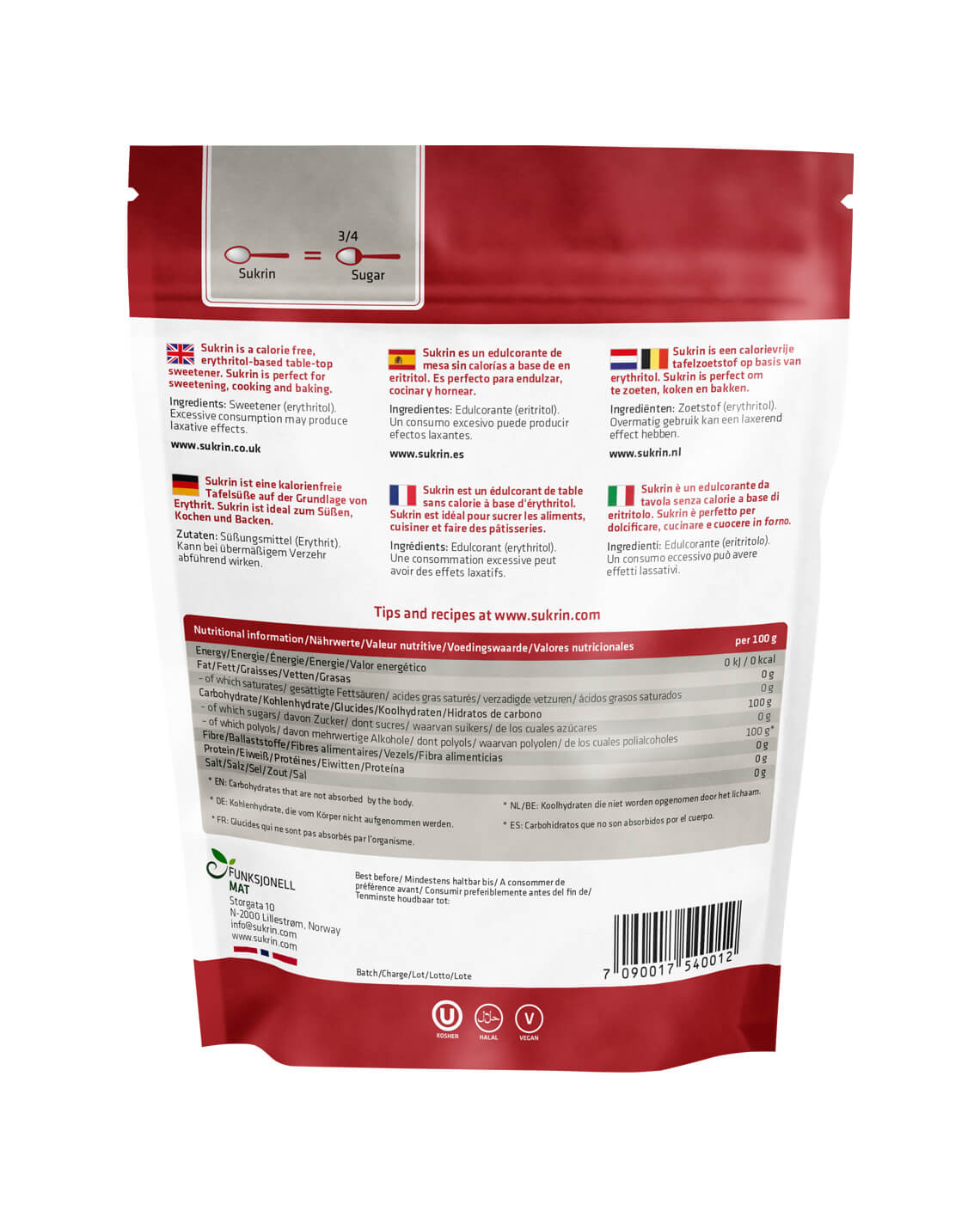 Sukrin Suikervervanger (500 gram)